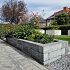 Getrommelde Linia palissade 15x15x60 cm Grey mix