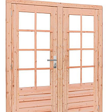 Douglas dubbele deur 8 ruits