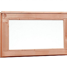 Douglas vast raam met melkglas