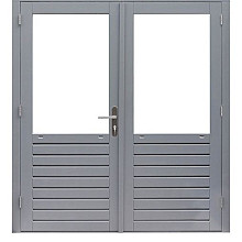Hardhouten dubbele glas deur Prestige