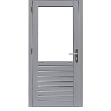 Hardhouten enkele glas deur Prestige