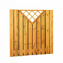 Grenen gesch plankenscherm - V-Trellis