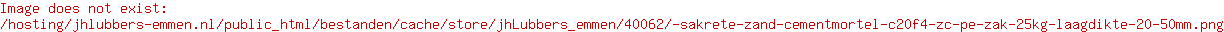 Zandcementmortel