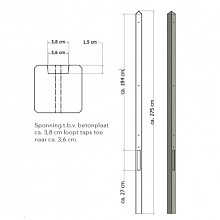 Betonpaal lichtgewicht MDK